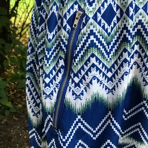 Feathers☀️Zigzag pattern dress with pockets - Picture 4 of 10